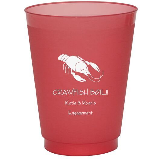 Crawfish Colored Shatterproof Cups